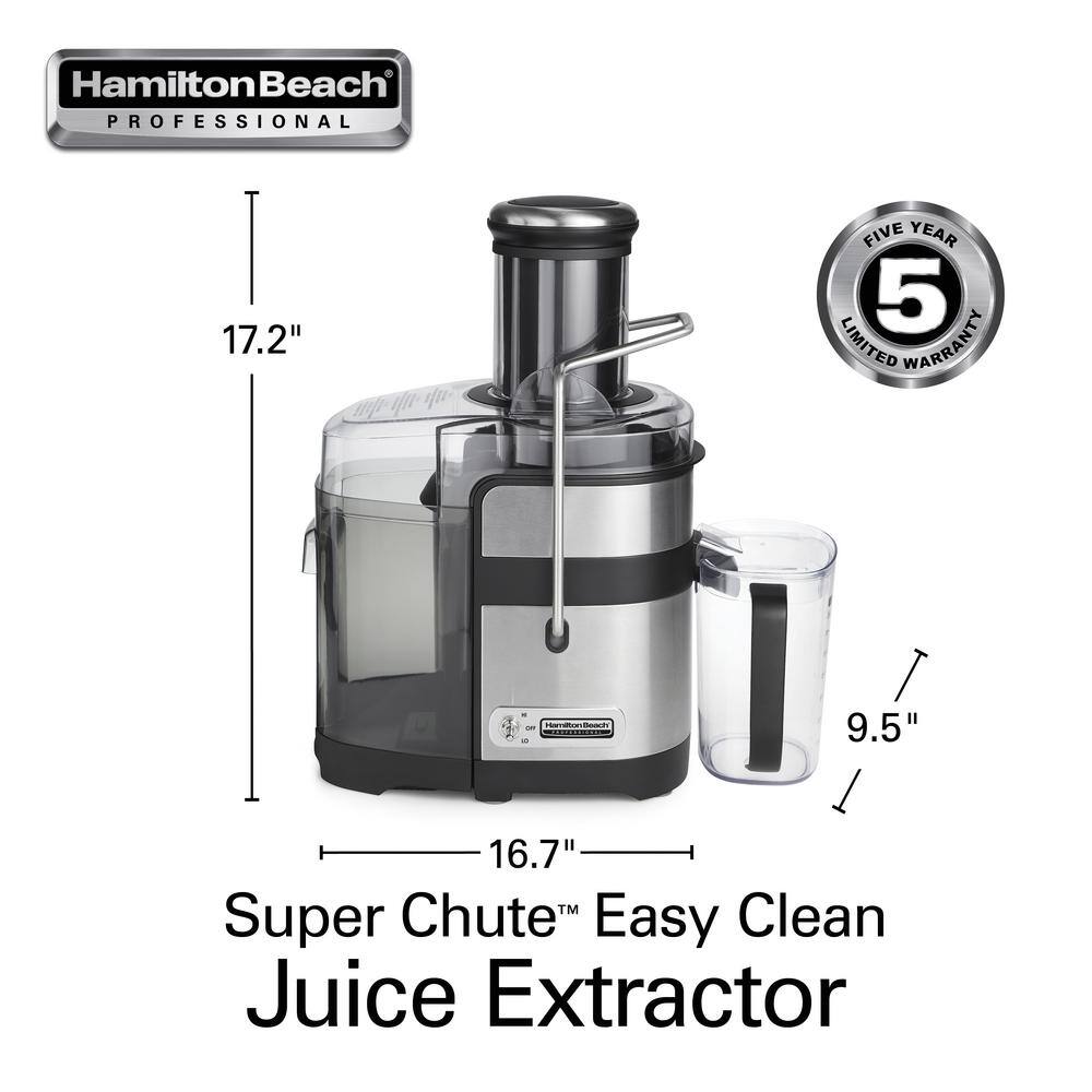 Black Stainless Steel Electric Centrifugal Juicer with Variable Speed