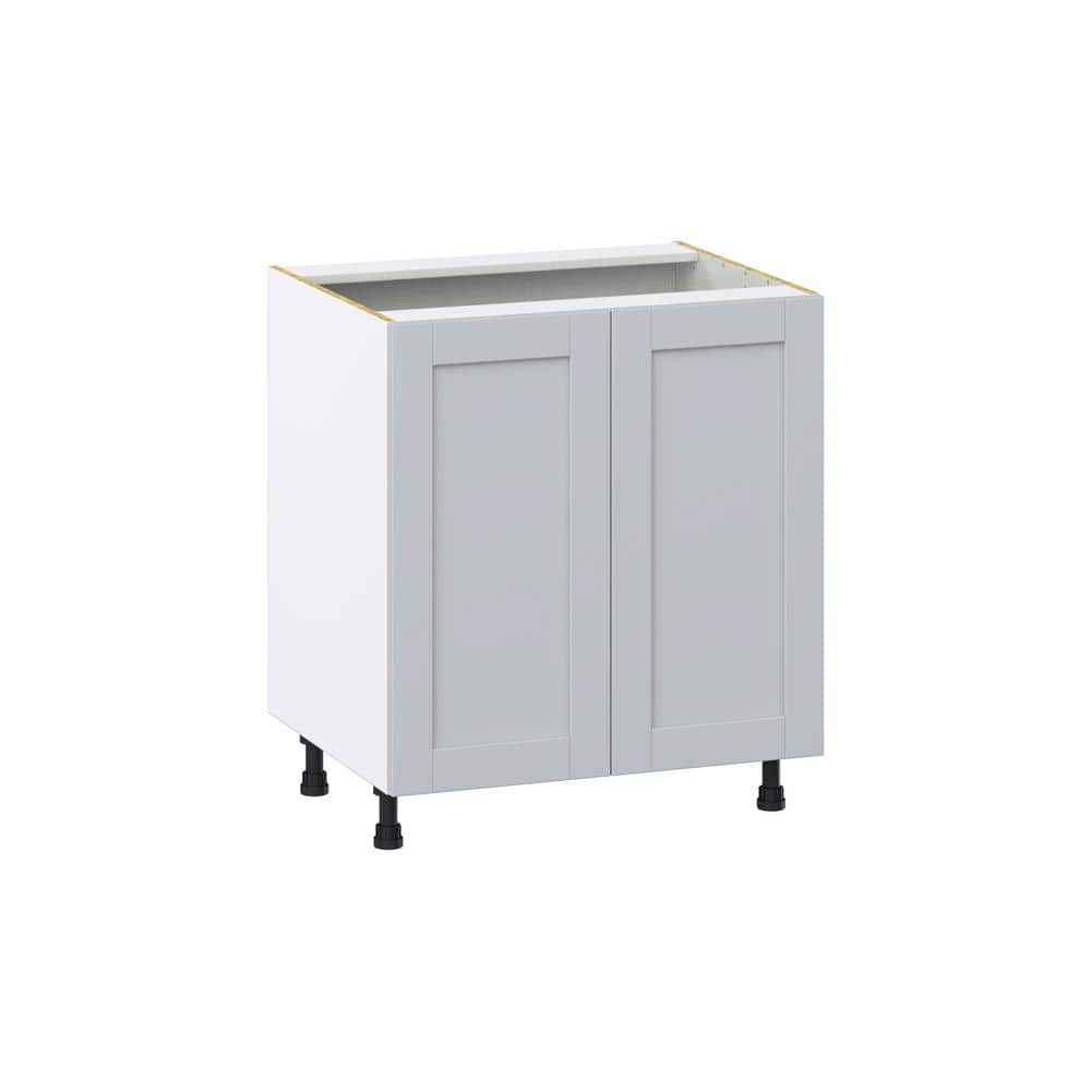 Milton 30 in. W x 24 in. D x 34.5 in. H Assembled Shaker Sink Base Kitchen Cabinet in Light Gray price history on PriceWatchPro