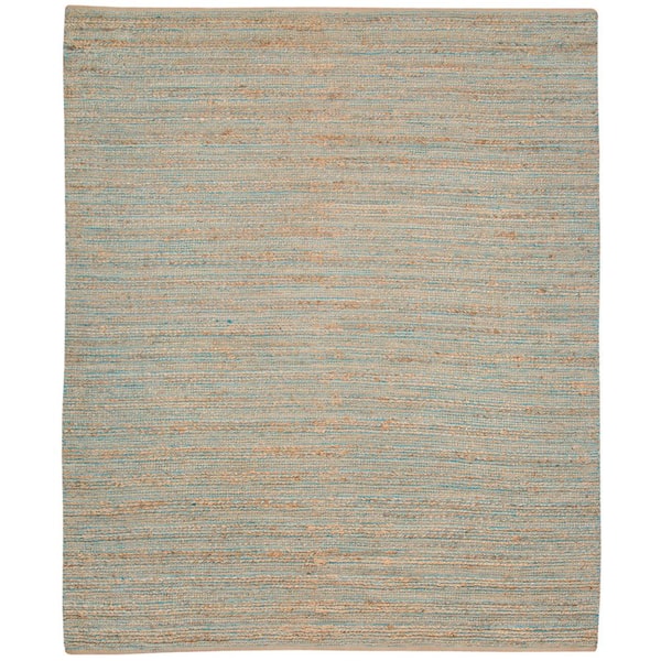 Amer Rugs Naturals 8 ft. X 10 ft. Blue Solid Color Area Rug