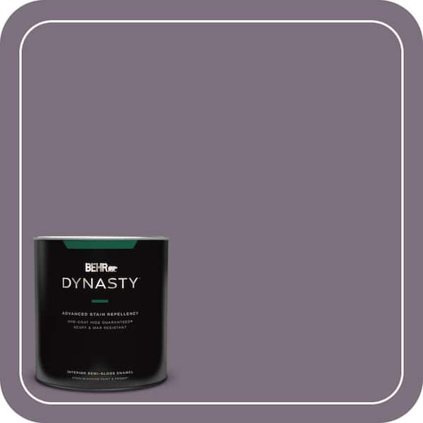 BEHR DYNASTY 1 qt. #PPU17-17 Plum Shadow Semi-Gloss Enamel Interior Stain-Blocking Paint and Primer