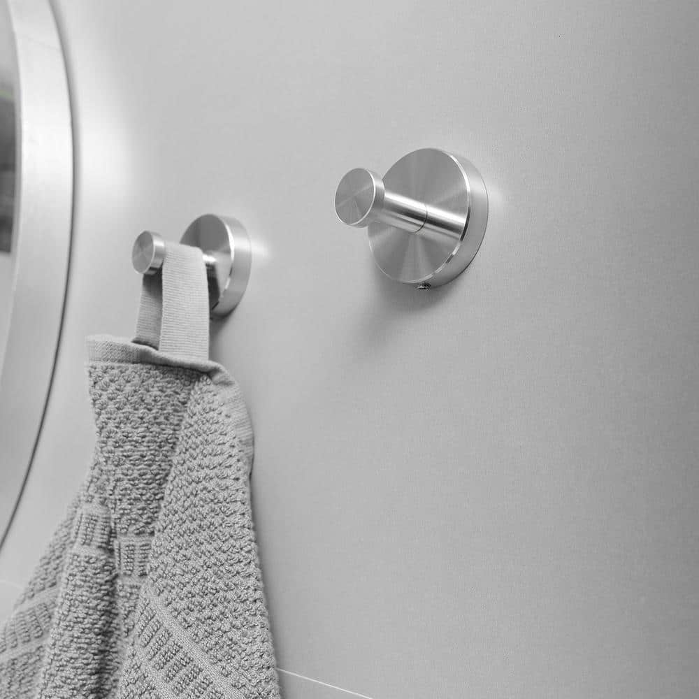 Brushed Nickel Stainless Steel 3-Piece Bathroom Hardware Set