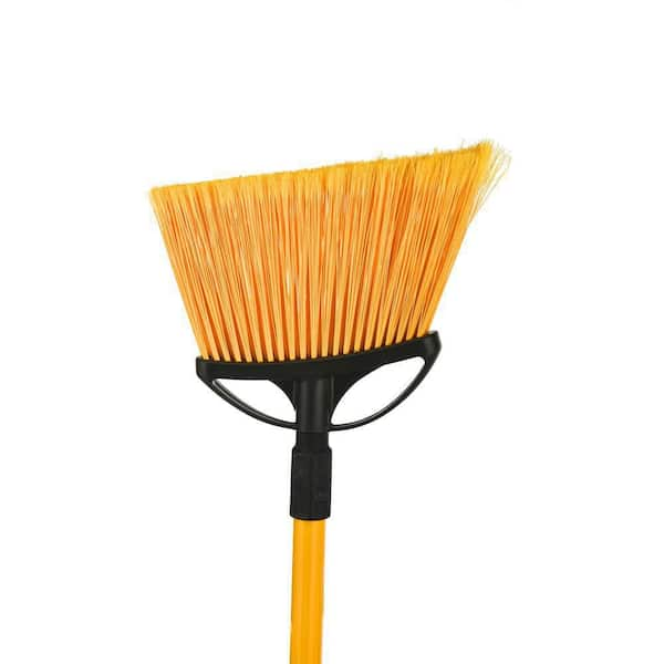 Alpine Industries 10 in. Yellow Indoor Outdoor Fiberglass Smooth Surface  Angle Broom (6-Pack) 464-2-6 - The Home Depot