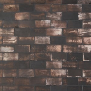 Orion Brown 4 in. x 8 in. Handmade Glazed Ceramic Wall Tile (10.76 sq. ft. / Case)