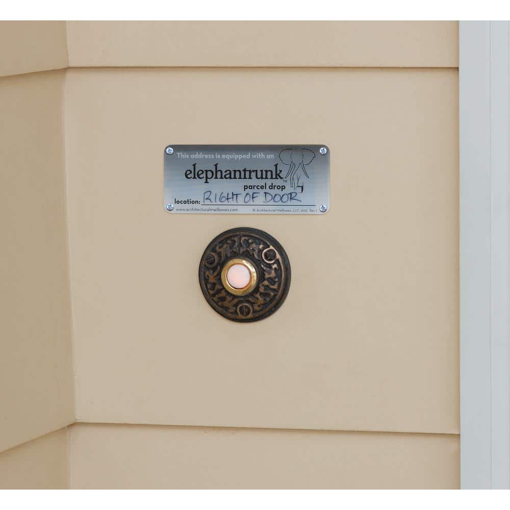 Black Locking Aluminum Parcel Drop Box with Rotating Drum