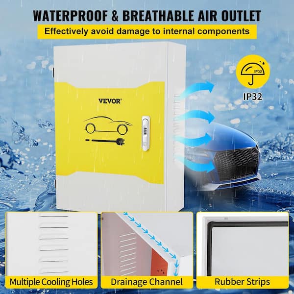 Chargepoint Home Flex UFIXED Tesla Charger Lock Box, Charger Station Box For Tesla Gen 3 Electric Car Charger