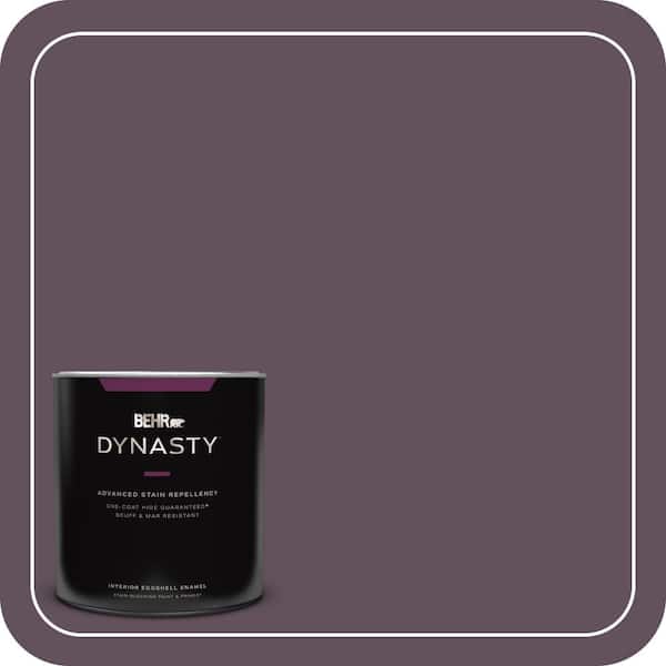 BEHR DYNASTY 1 qt. #S100-7 Medieval Wine One-Coat Hide Eggshell Enamel Interior Stain-Blocking Paint and Primer