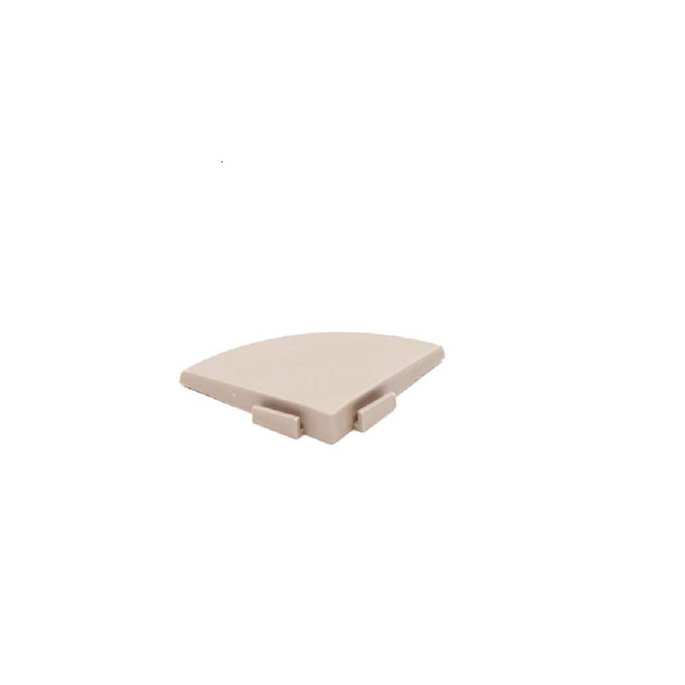 XL All Weather 0.39 in. x 2.5 in. x 0.20 ft. PVC Deck Tile Cedar Wood Corne