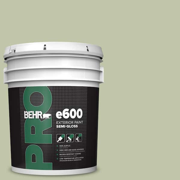 BEHR PRO 5 gal. #PPU10-08 Minted Lemon Semi-Gloss Exterior Paint