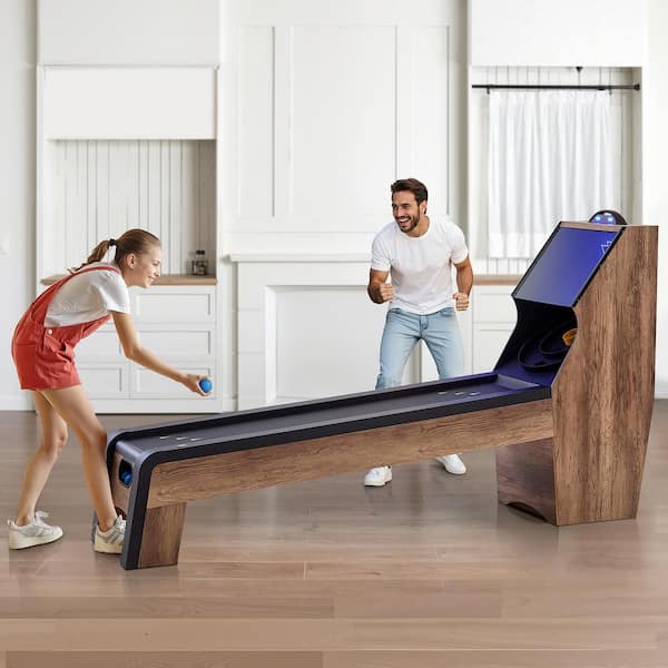 SKYSHALO 9 ft. Roll & Score Classic Arcade Game Table, Indoor