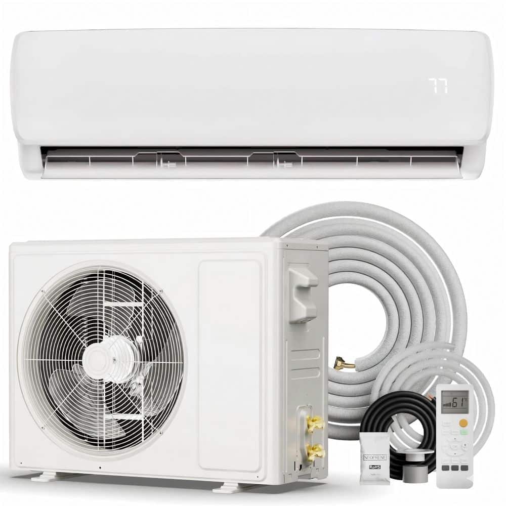 DIY 12,000 BTU 19 SEER2 Ductless Mini Split Heat Pump with 16 ft. Lines-115 Volt price history on PriceWatchPro