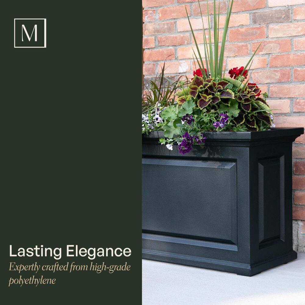 Espresso Brown Extra Large Resin Self-Watering Outdoor Planter