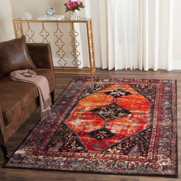 Orange SAFAVIEH Vintage Hamadan Collection VTH217B Oriental Traditional Persian Non-Shedding Living Room Bedroom Dining Home Office Area Rug Multi 9' x 12' Orange SAFAVIEH Vintage Hamadan Collection VTH217B Oriental Traditional Persian Non-Shedding Living Room Bedroom Dining Home Office Area Rug Multi 9' x 12'