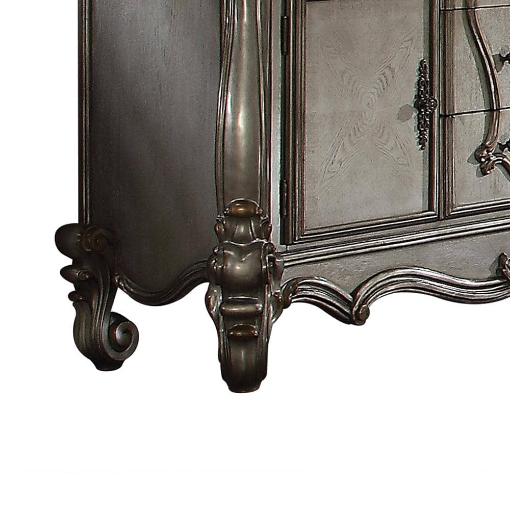 Farmhouse Antique Platinum Dresser with Dovetail Drawers