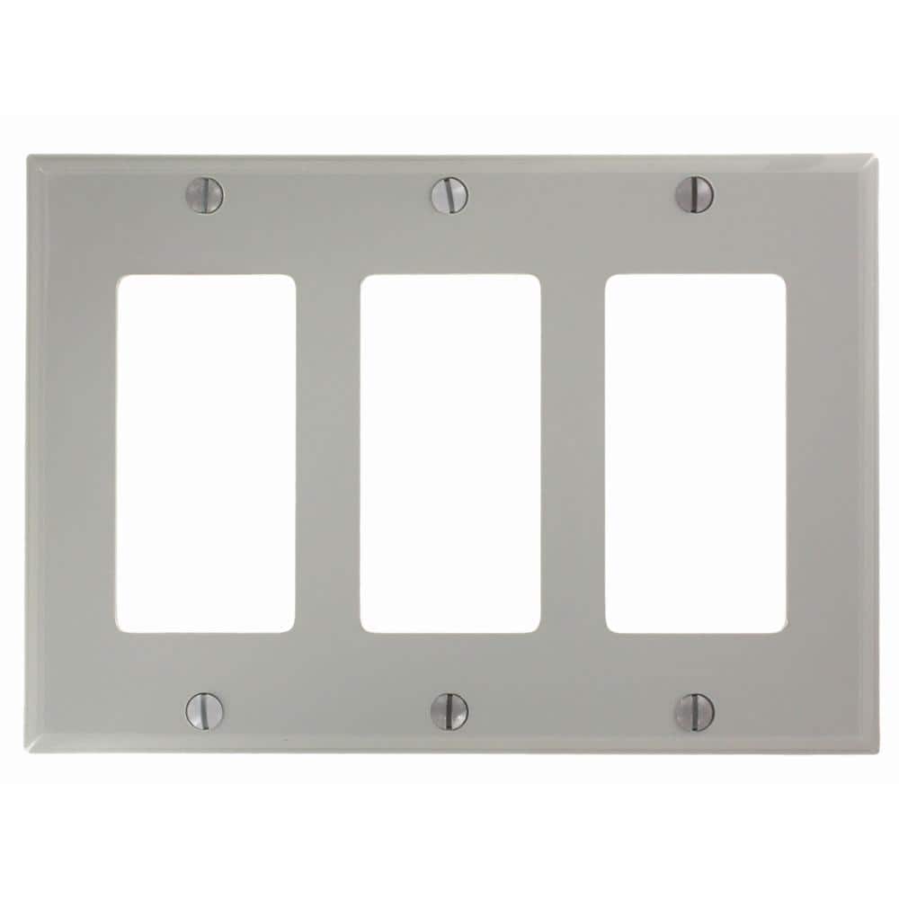 3-Gang Gray Decora/Rocker Nylon Standard Wall Plate (1-Pack) 80411-NGY price history on PriceWatchPro