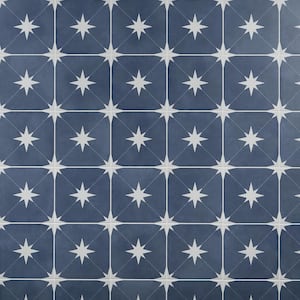 Polaris Navy 9 in. x 9 in. Matte Porcelain Floor and Wall Tile (10.76 sq. ft./Case)