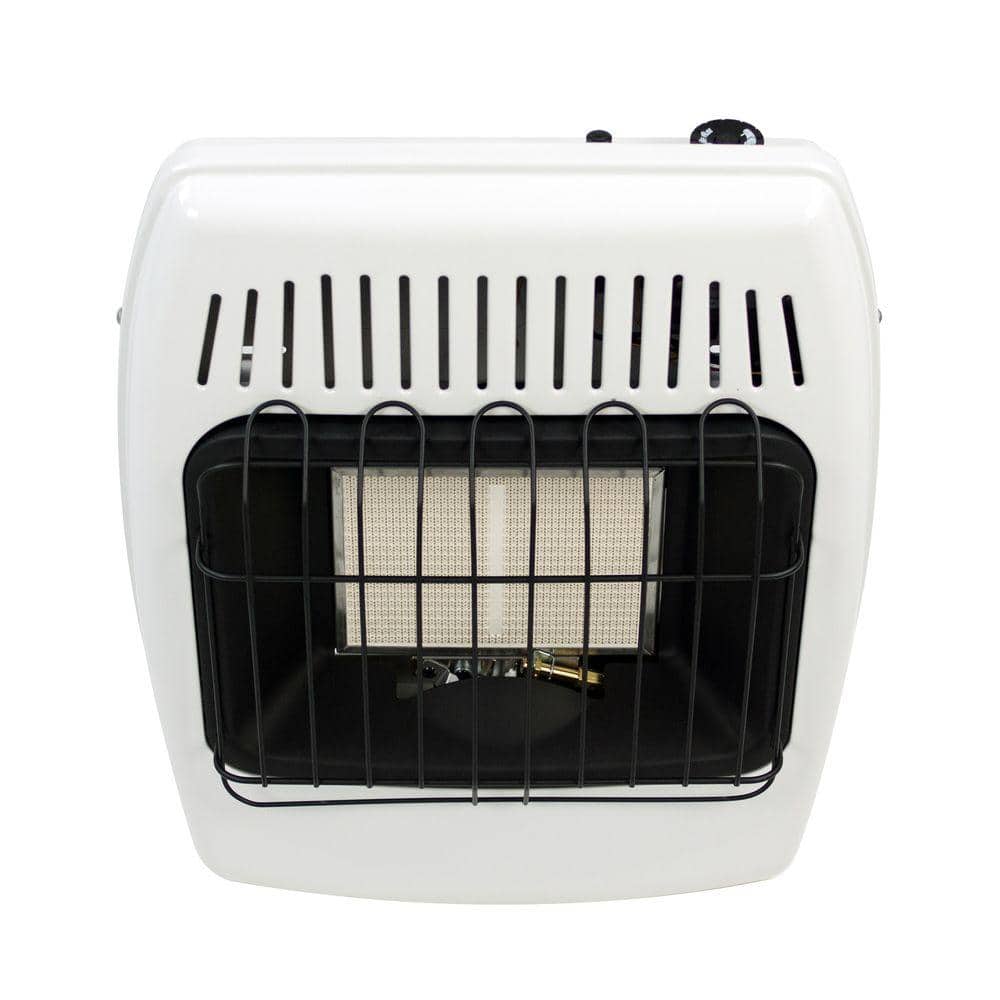 White 12,000 BTU Propane Infrared Wall-Mounted Heater