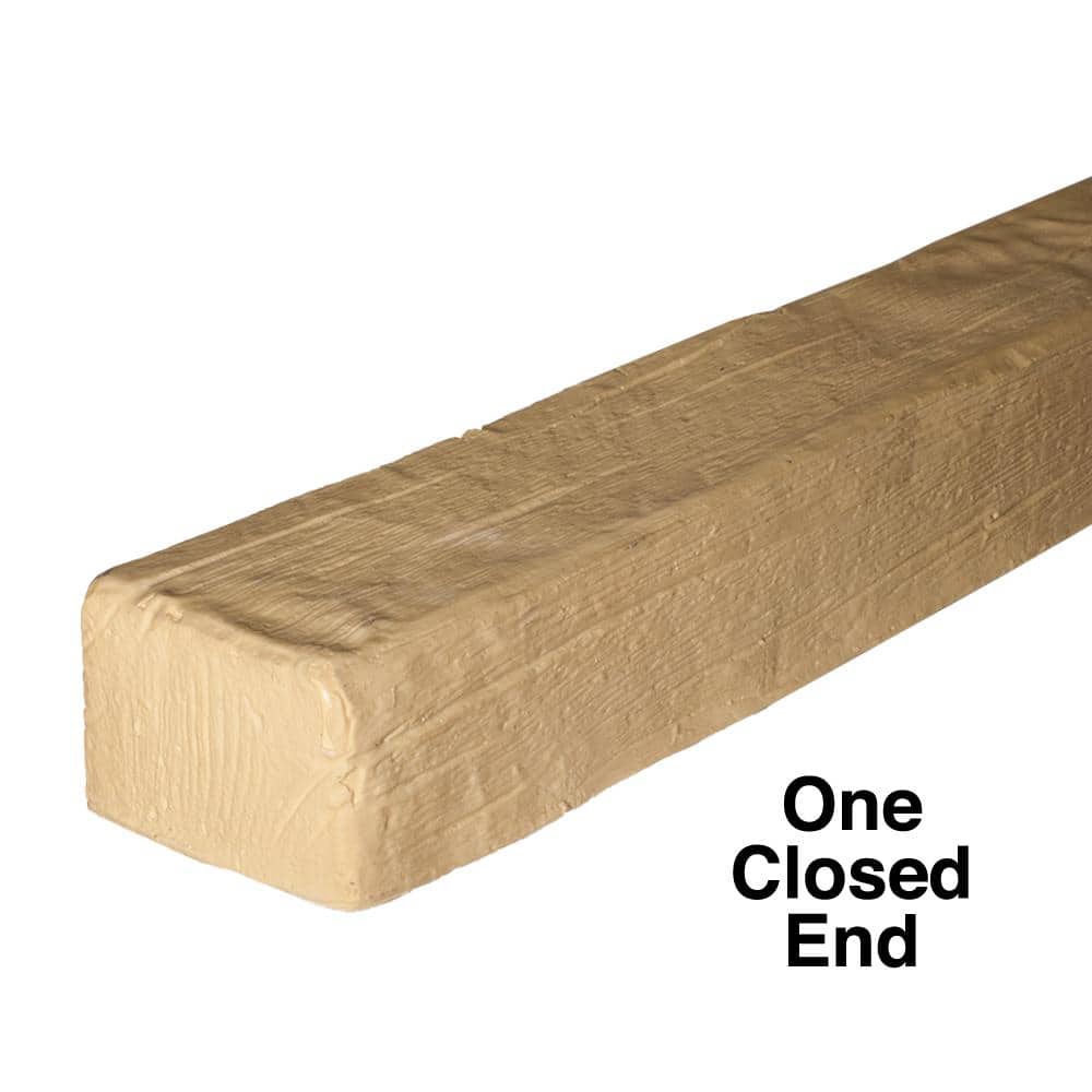 Unfinished Modern Faux Wood Beam with Milled Grain Texture
