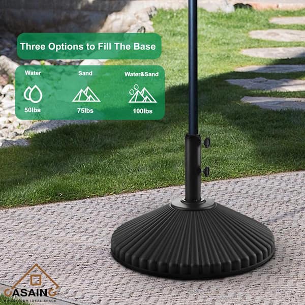 10 ft. patio umbrella Tangkula 10 ft Patio Offset Umbrella with 360 Degree Rotation, Coffee