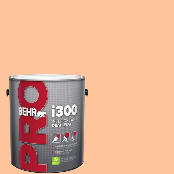 BEHR PRO 1 gal. #260B-4 Orange Sherbet Dead Flat Interior Paint