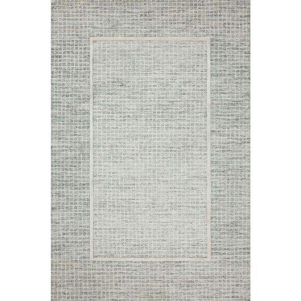 Chris Love Julia Briggs Mist / Ivory 3 ft. 6 in. x 5 ft. 6 in. Contemporary Accent Rug