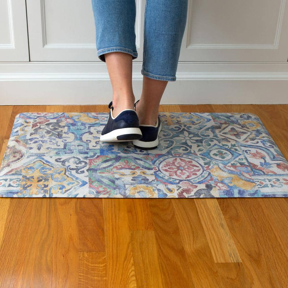Bartolo Multicolor Floral Anti-Fatigue Comfort Floor Mat