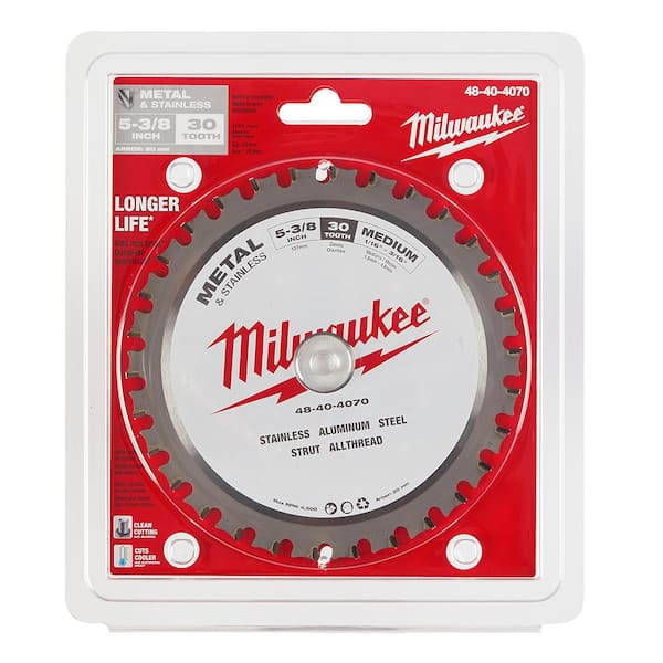 Milwaukee 5-3/8 inch 30 Teeth Metal Cutting Circular Saw Carbide Blade Cutter 