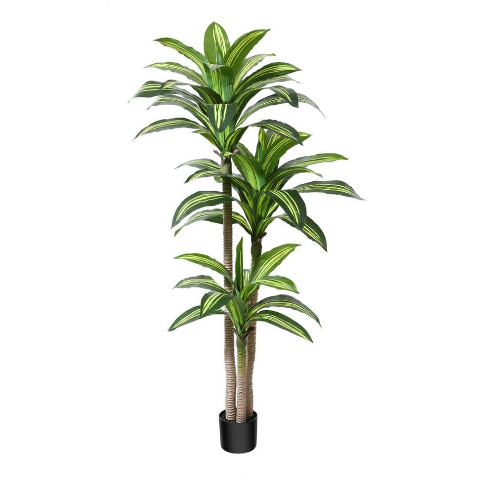 DR.Planzen 5 ft. Artificial Dracaena Tree, Fake Tropical Plants