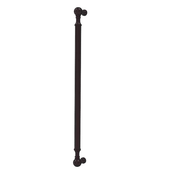 Allied Brass 18 in. Center-to-Center Beaded Refrigerator Pull in Antique Bronze