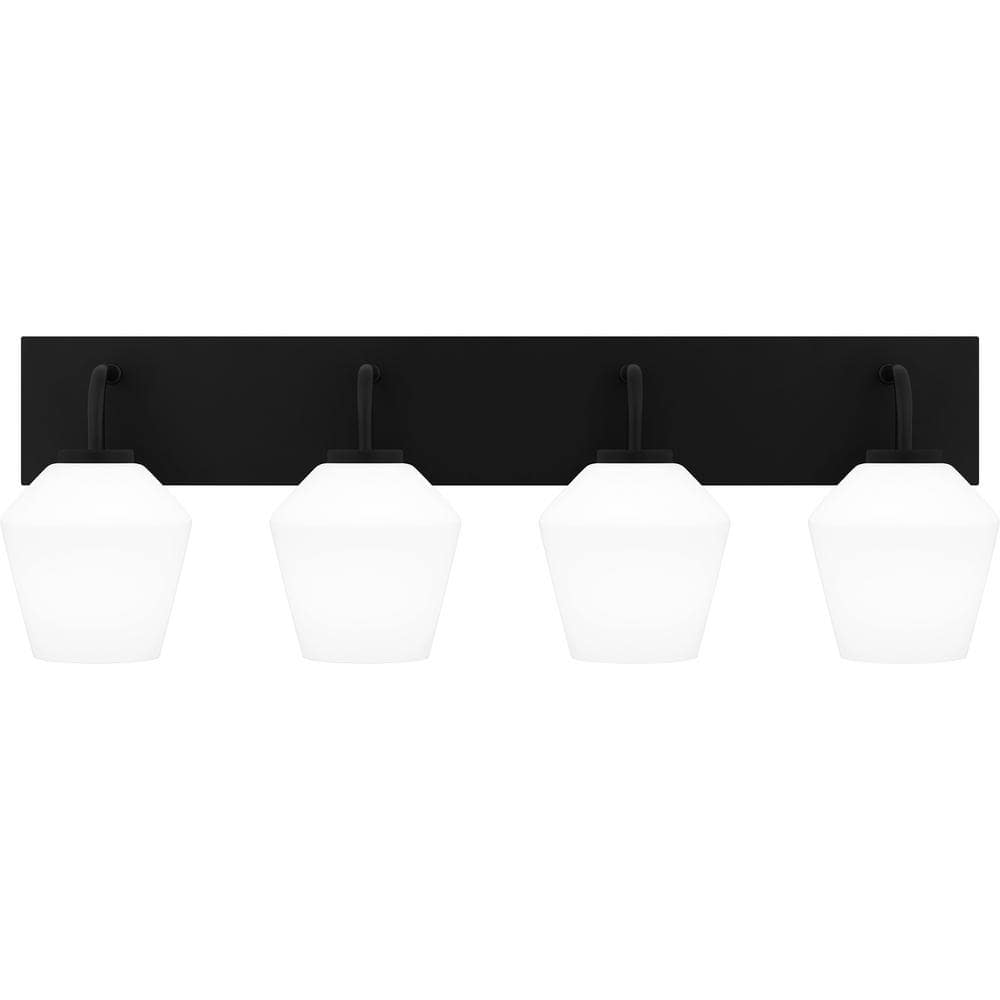 Nielson 29.25 in. 4 Light Matte Black Vanity Light price history on PriceWatchPro