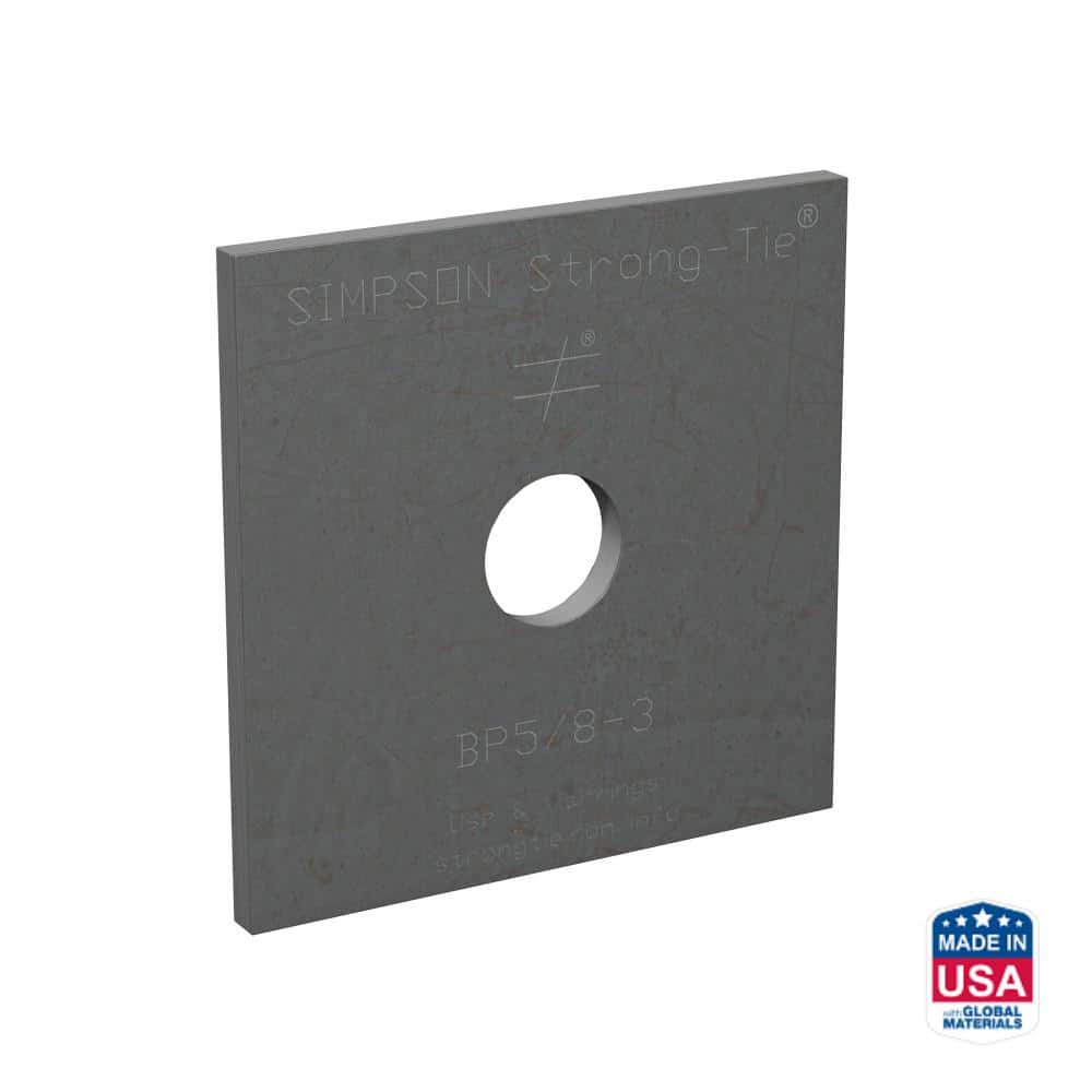 BP 5/8 in. Bolt Diameter, 3 in. x 3 in. Bearing Plate price history on PriceWatchPro