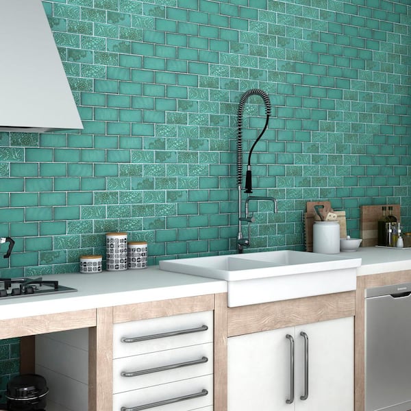 Antic Special Lava Verde 3 in. x 6 in. Ceramic Wall Tile (4.16 sq. ft./Case)