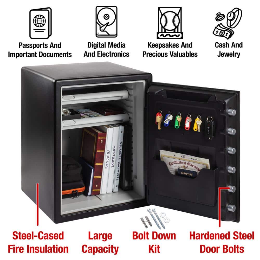 SentrySafe 2.0 cu. ft. Black Digital Fire and Water Safe