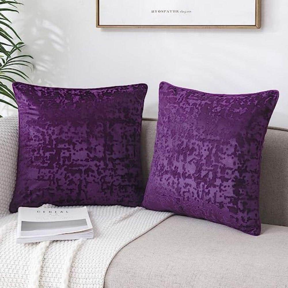 Lux Decor Collection Throw Pillow Inserts 18x18 for Couch, Sofa, Bench,  Bed, Auto Seat- Outdoor/Indoor Decorative Cushion Set