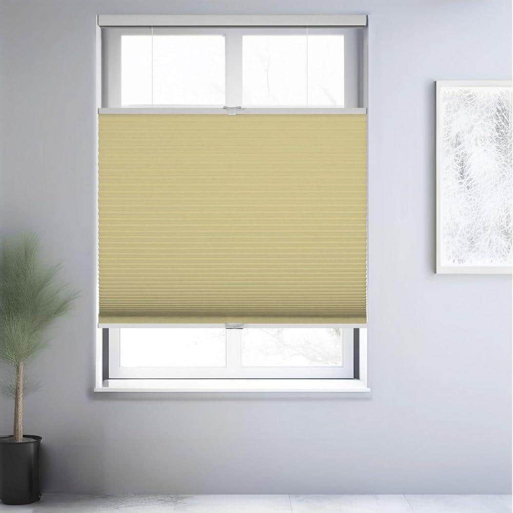 UPC 685371120337 product image for Cut-to-Size Cream Blackout Cordless Top Down Bottom Up Polyester Cellular Shades | upcitemdb.com
