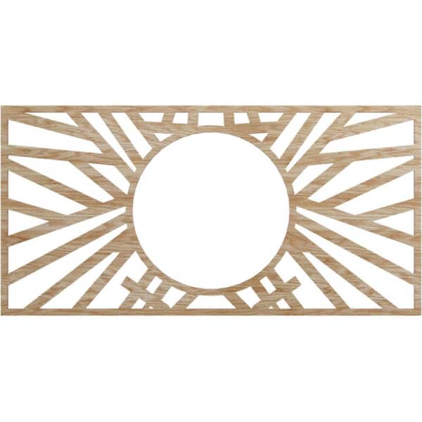 Ekena Millwork 0.25 in. x 32 in. x 16 in. Wood (Red Oak) Medallion Moulding