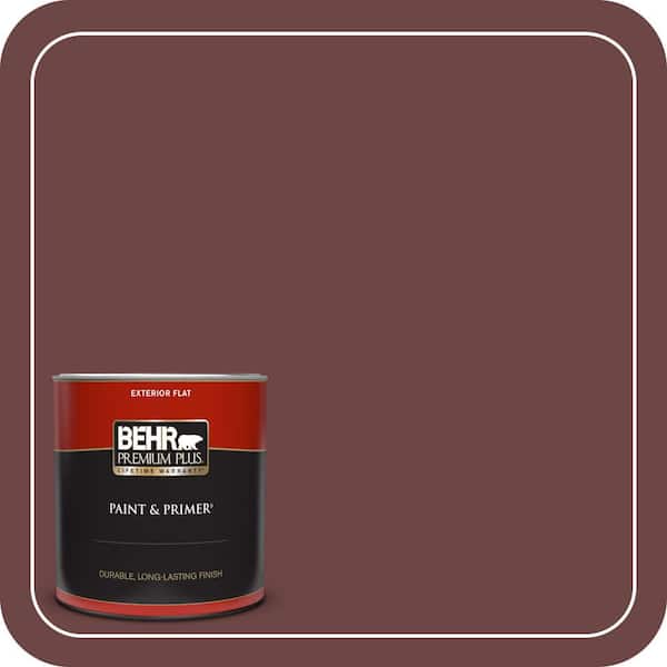 BEHR PREMIUM PLUS 1 qt. #QE-08 Oxford Flat Exterior Paint & Primer