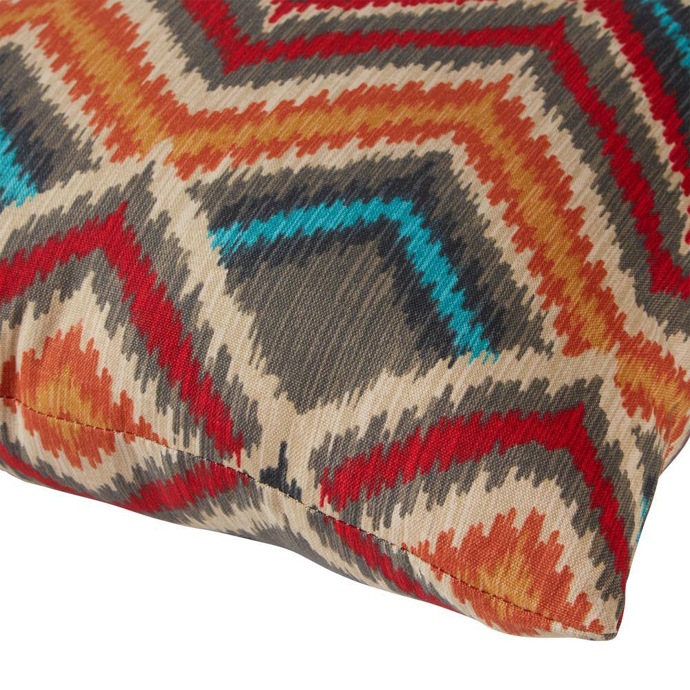 Surreal Multicolor 17" Square Outdoor Throw Pillow Set