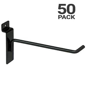 Black Gridwall Hooks Combo Pack of 40 Assorted 10 ea 4",6",8" &10" 