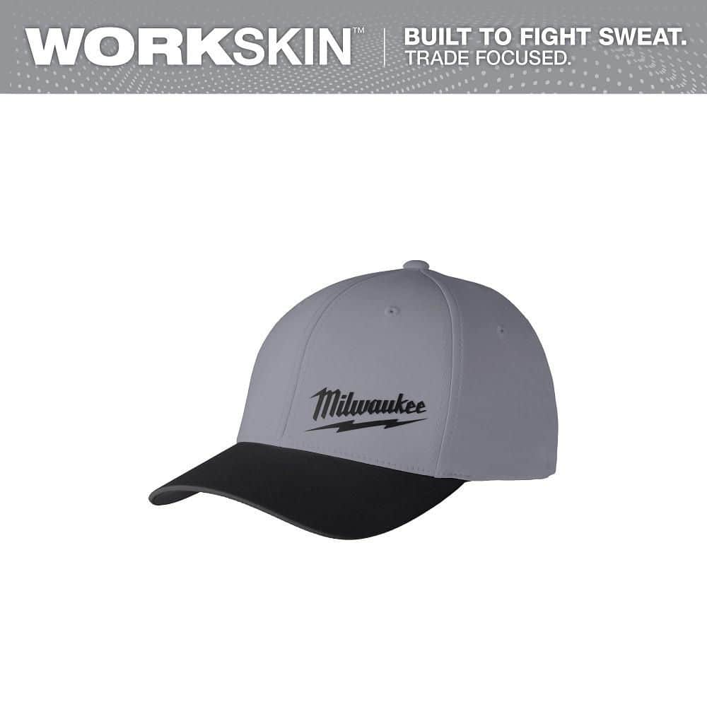 Milwaukee Small/Medium Dark Gray WORKSKIN Fitted Hat 507DG-SM