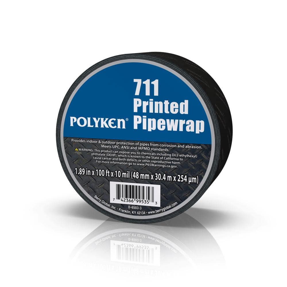 Apt, 10 Mil (2 x 100 ft,) Weatherproof Black PVC Pipe Wrap Tape for Corrosion Protection, Drain Pipe Wrap Tape, Pipe Wrap Insulation Tape for