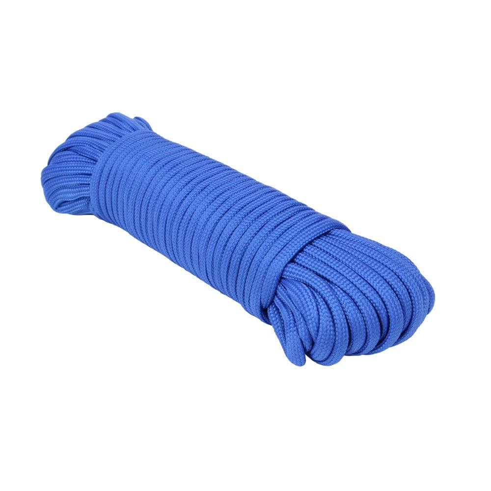 Extreme Max Type III 550 Paracord Commercial Grade - 5/32 in. x 100 ft.,  Blue 3008.0553 - The Home Depot