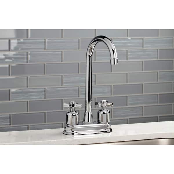 Millennium 2-Handle Bar Faucet in Polished Chrome