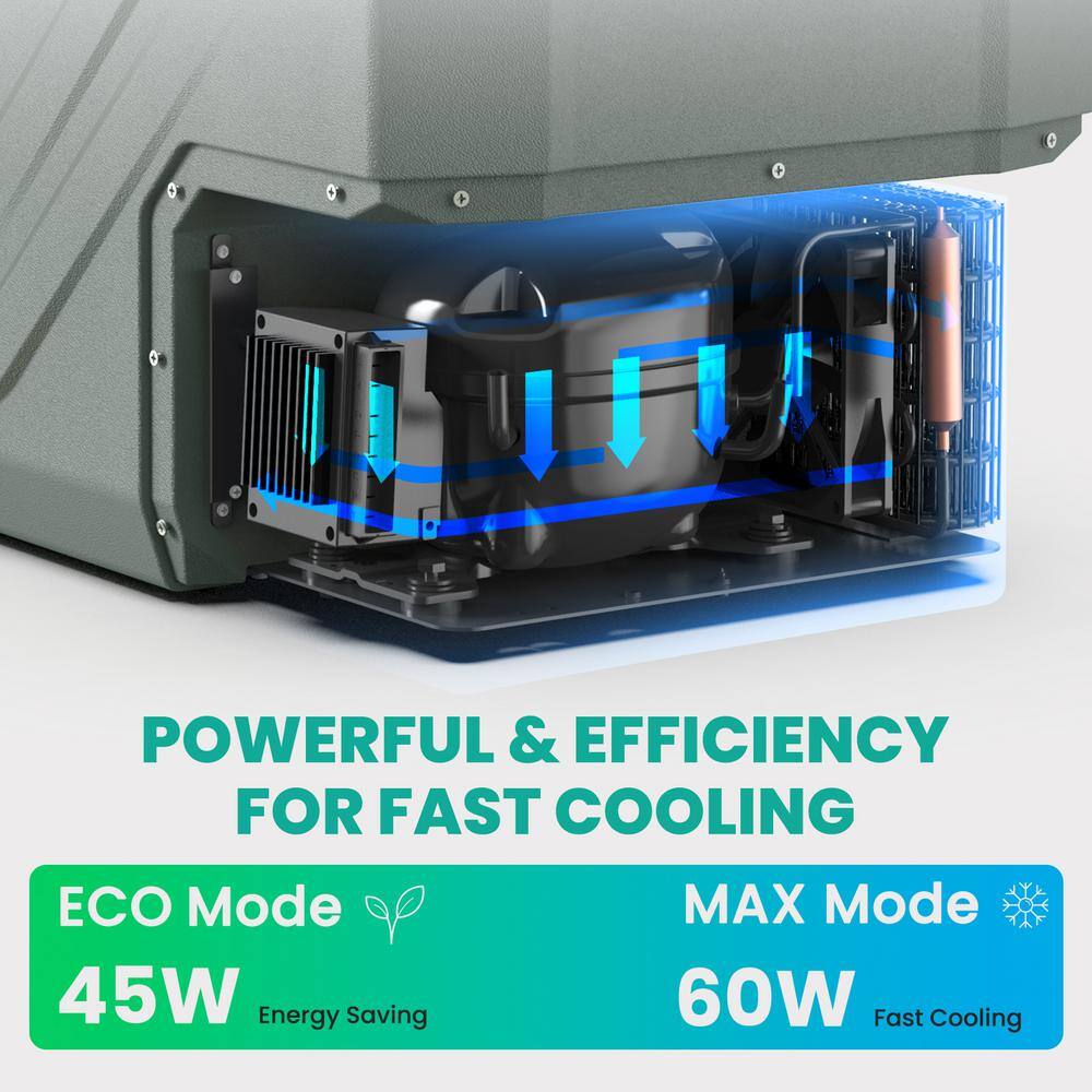 Alpicool 42 qt Green Electric Dual Zone Portable Cooler