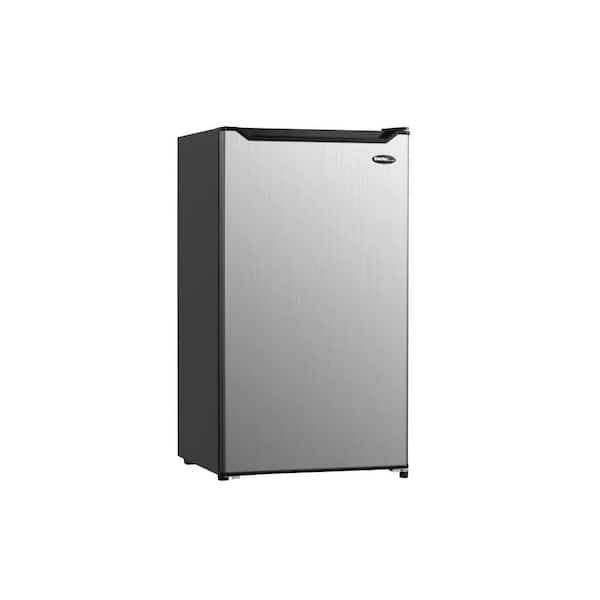Danby Diplomat 4.4 cu. ft. Mini Fridge in Stainless Steel Look with Freezer Section