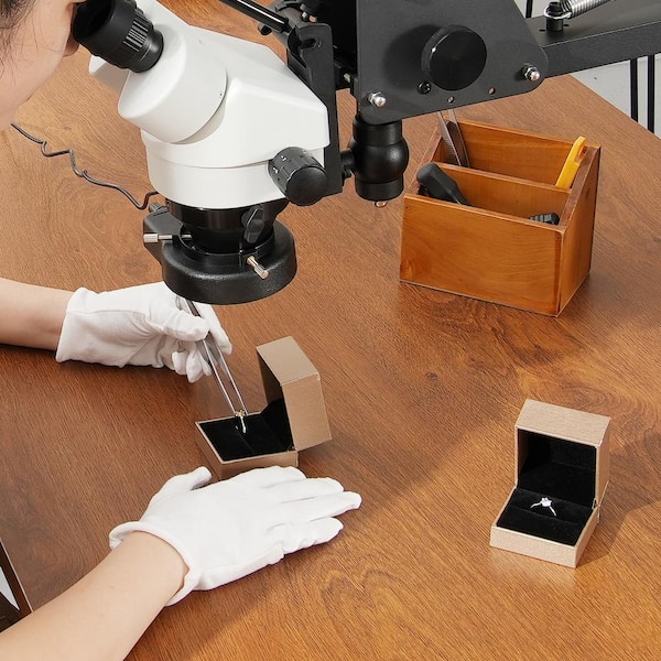 VEVOR Multi-Directional Microscope with Spring Bracket, 7X-45X