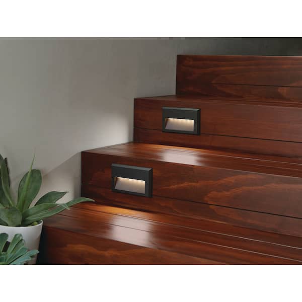 49 Lumen 5.5 in. Low Voltage Black Integrated LED Deck Light