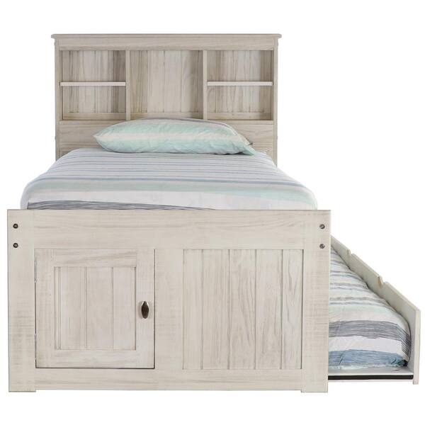 OS Home and Office Furniture Light Ash Series Gray Twin Size