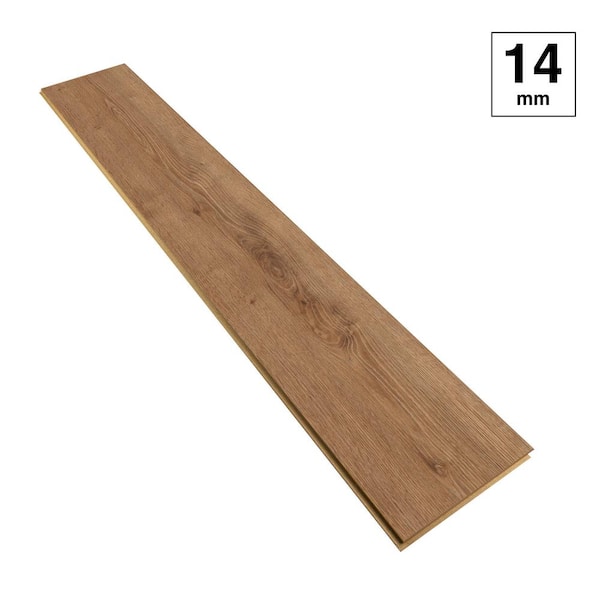 Lifeproof Fairfield Oak 14 mm T x 8 in. W Waterproof Laminate Wood 