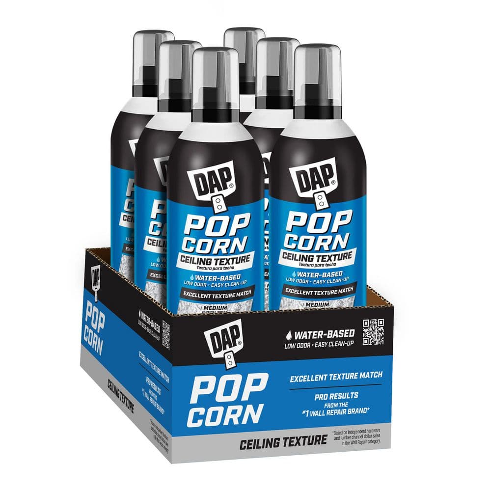 Spray Texture 16 oz. Popcorn Water Based Ceiling Texture Quick Repair (6-Pa