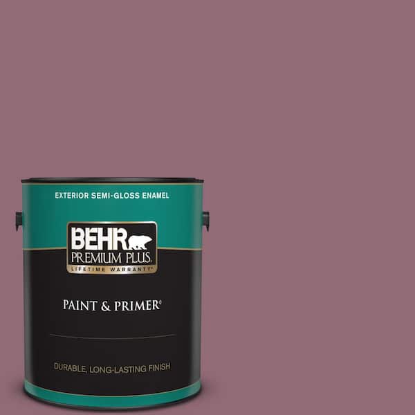 BEHR PREMIUM PLUS 1 gal. #S120-6 Full Glass Semi-Gloss Enamel Exterior Paint & Primer